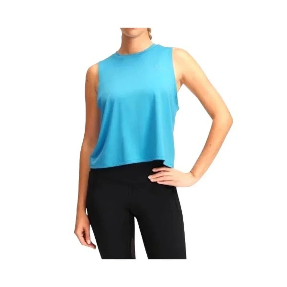 Under Armour Womens Loose Blue Vanish Energy Crop Tank Top 2XL - Picture 1 of 12